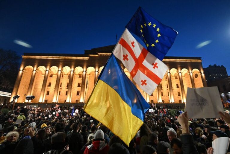Georgia’s PM Denounces Foreign Interference as Protests Fuel Tensions with Ukraine’s Shadow