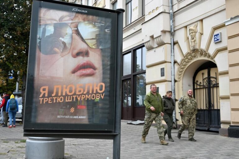 Ukrainian Recruitment Posters Spark Outcry in Berlin
